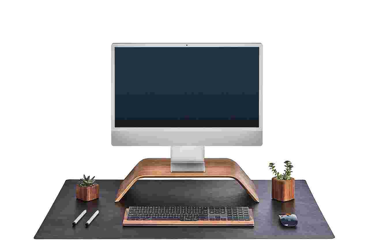 Leather Desk Pad (Large / Black)