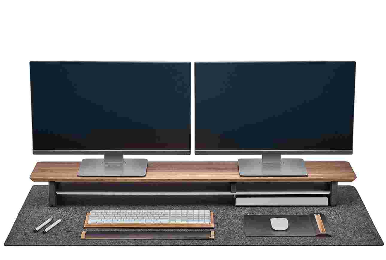 Wool Felt Desk Pad (Extra Large / Dark Grey)