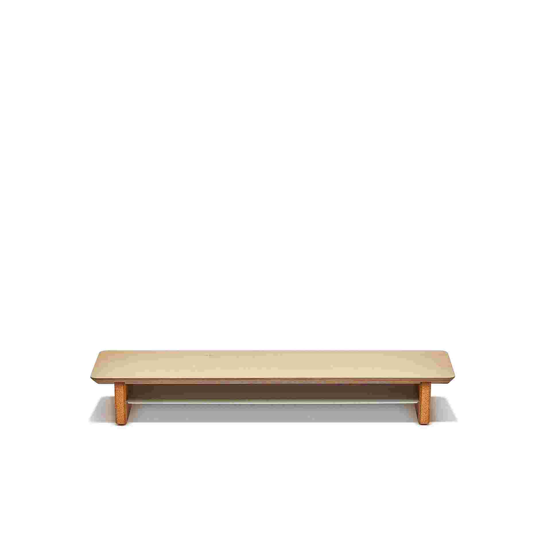 Medium Maple Desk Shelf shown without monitor.