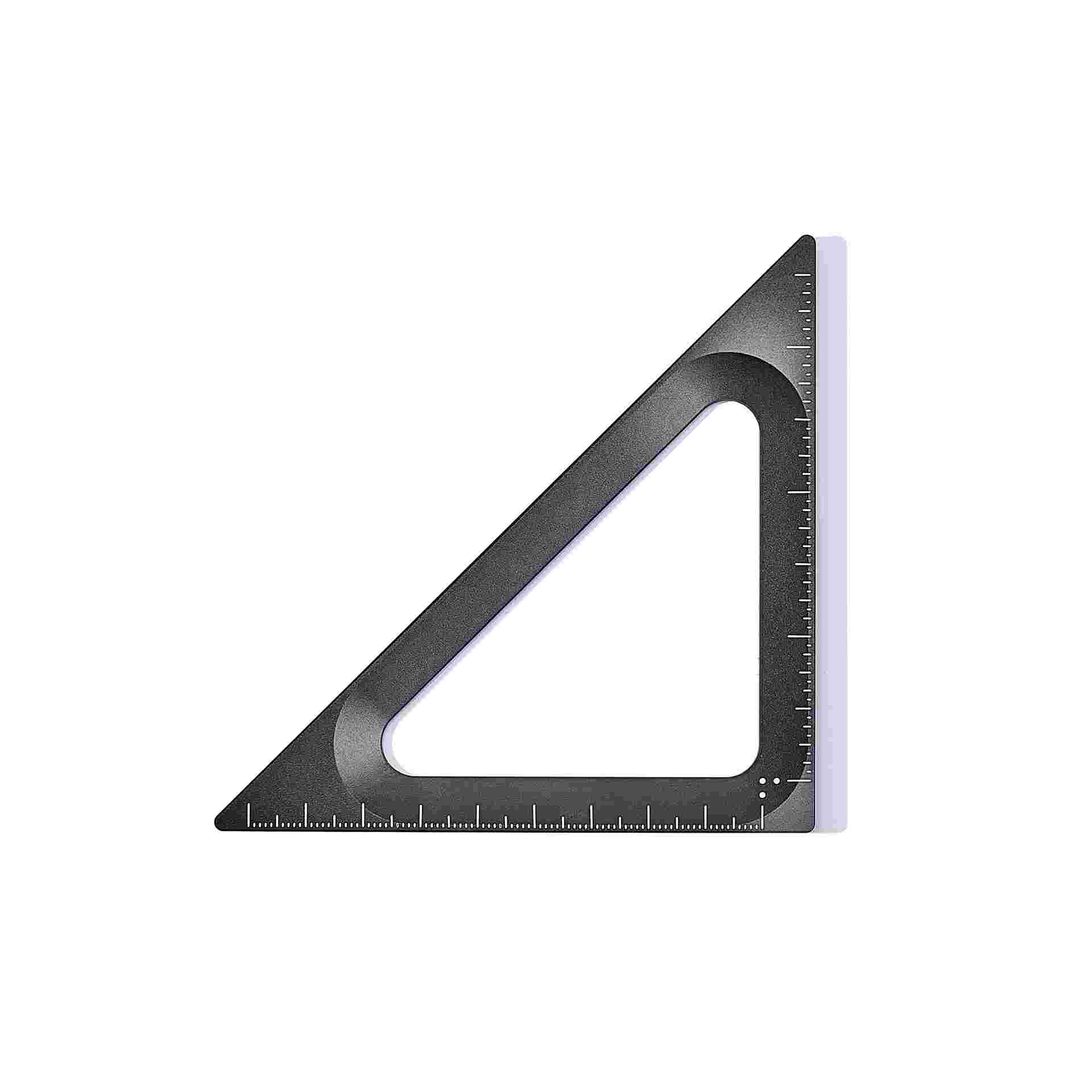 Overhead view of Grovemade black triangle.