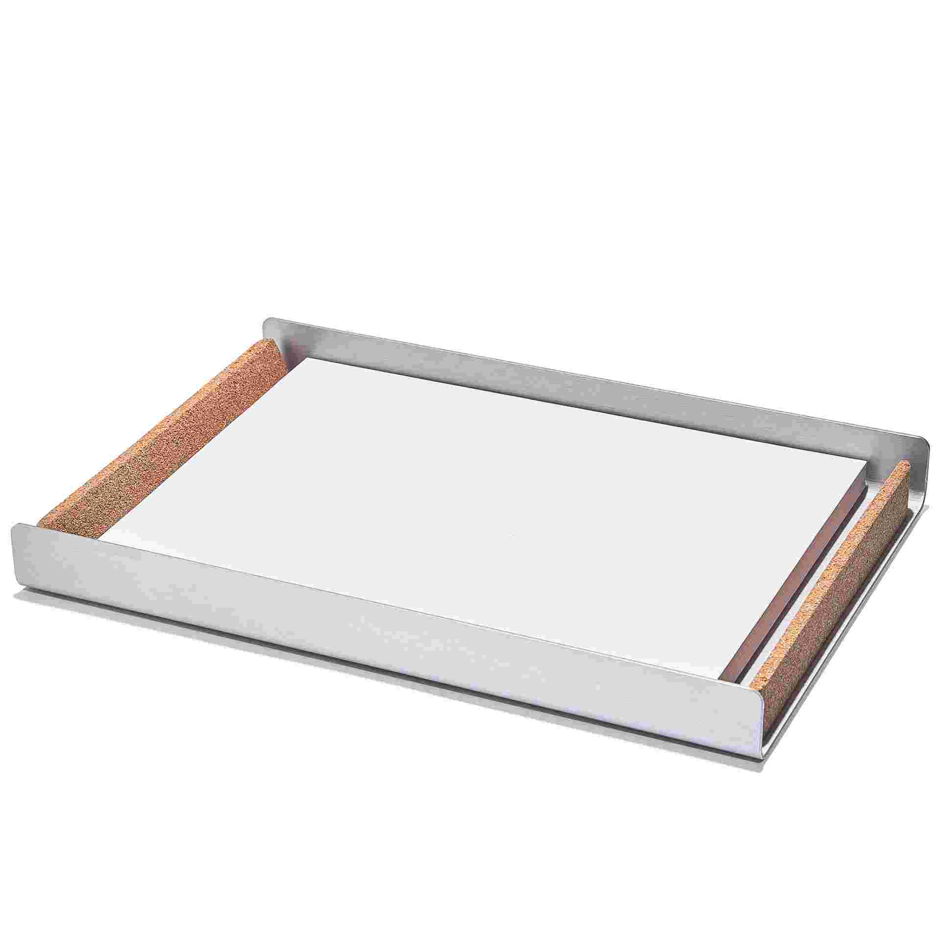 Light paper tray full of 8.5 by 11 inch paper.