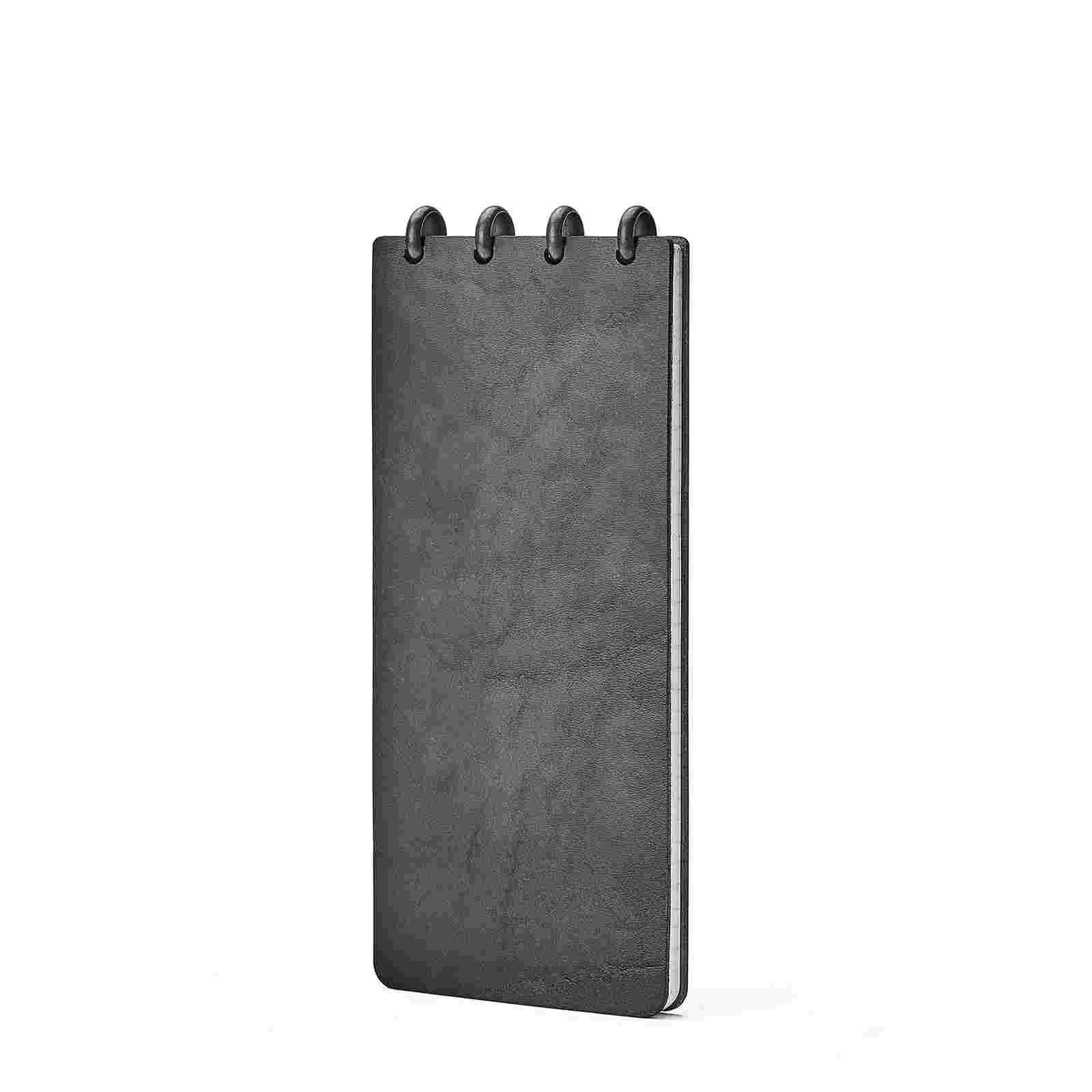Leather Notebook - B'BLACK'-B'SLIM'-B'RULED'