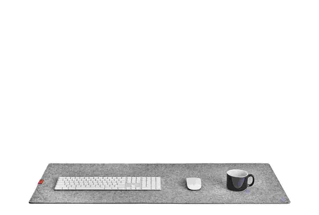 Wool Felt Desk Pad (Medium Plus / Light Grey)