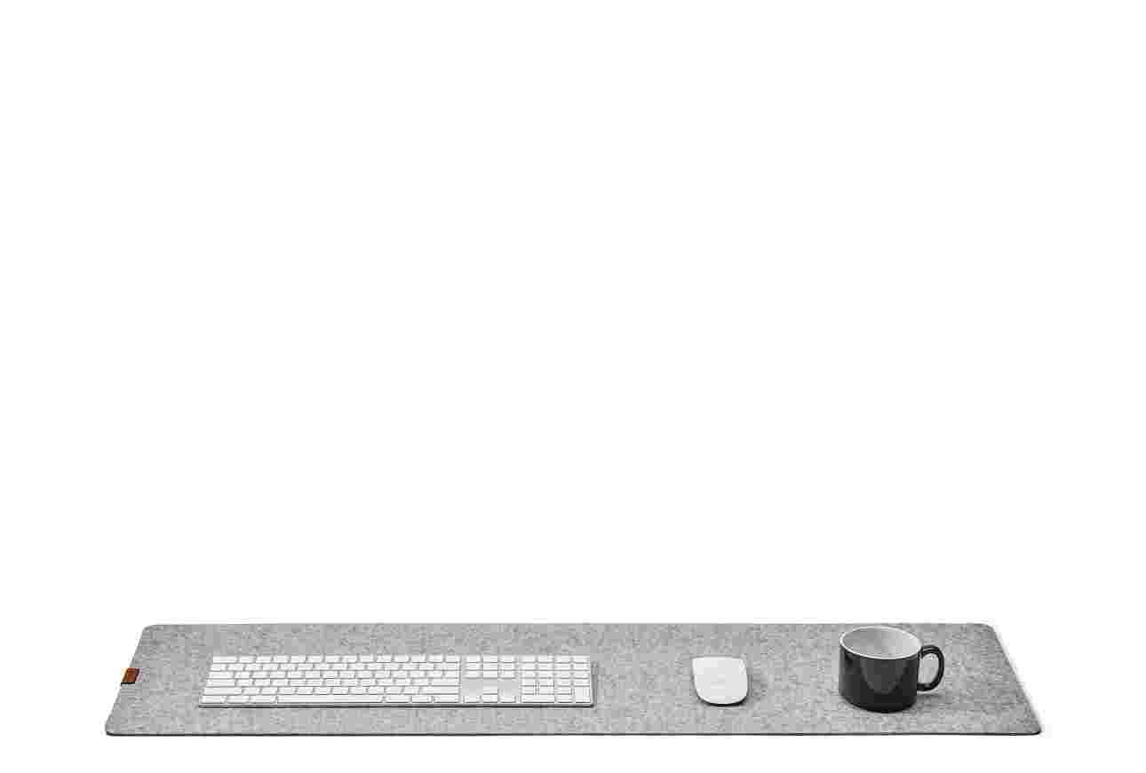 Wool Felt Desk Pad (Medium / Light Grey)