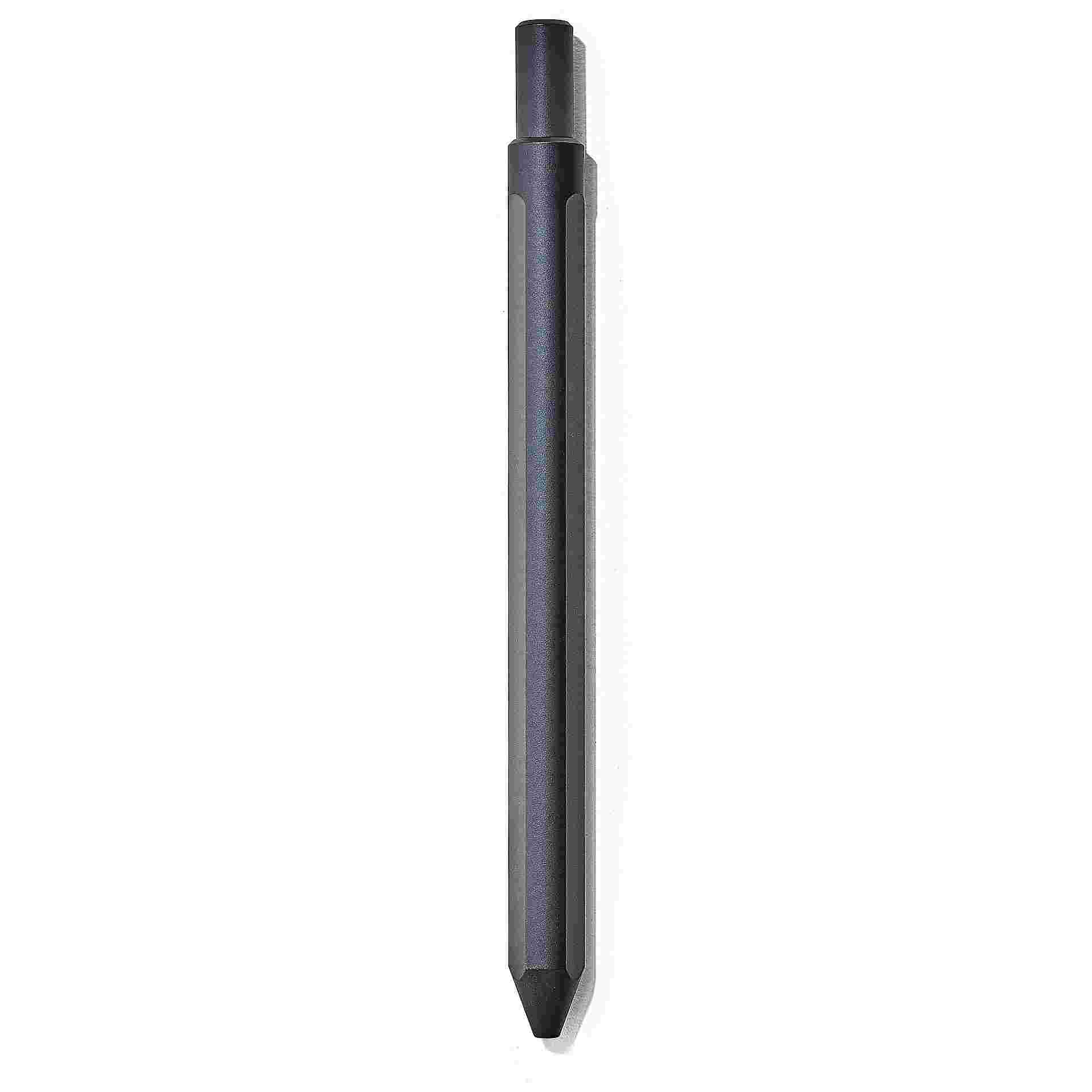 Black minimalist pen with tip retracted