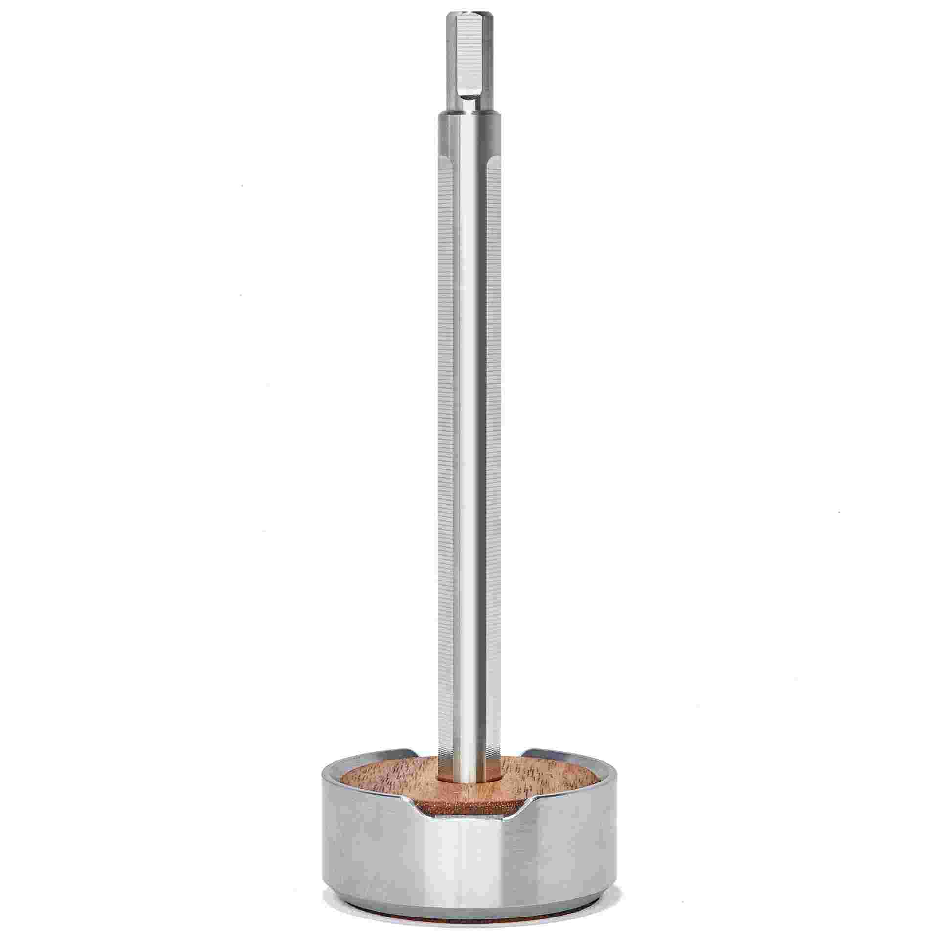 Titanium and Walnut Pen Stand Set