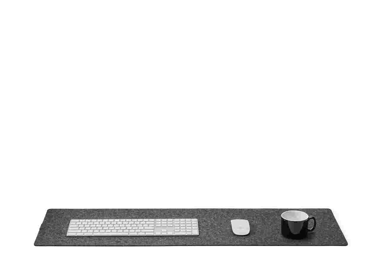 Wool Felt Desk Pad (Medium / Dark Grey)