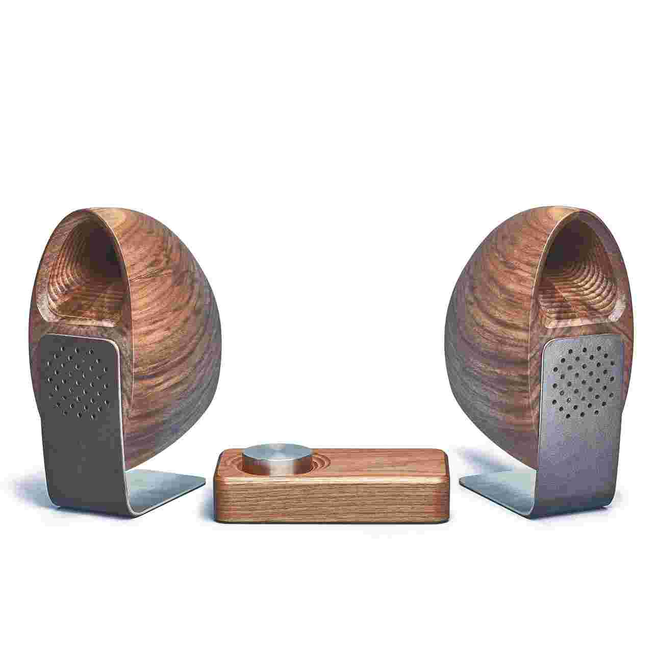 Walnut Speakers & Amp - 