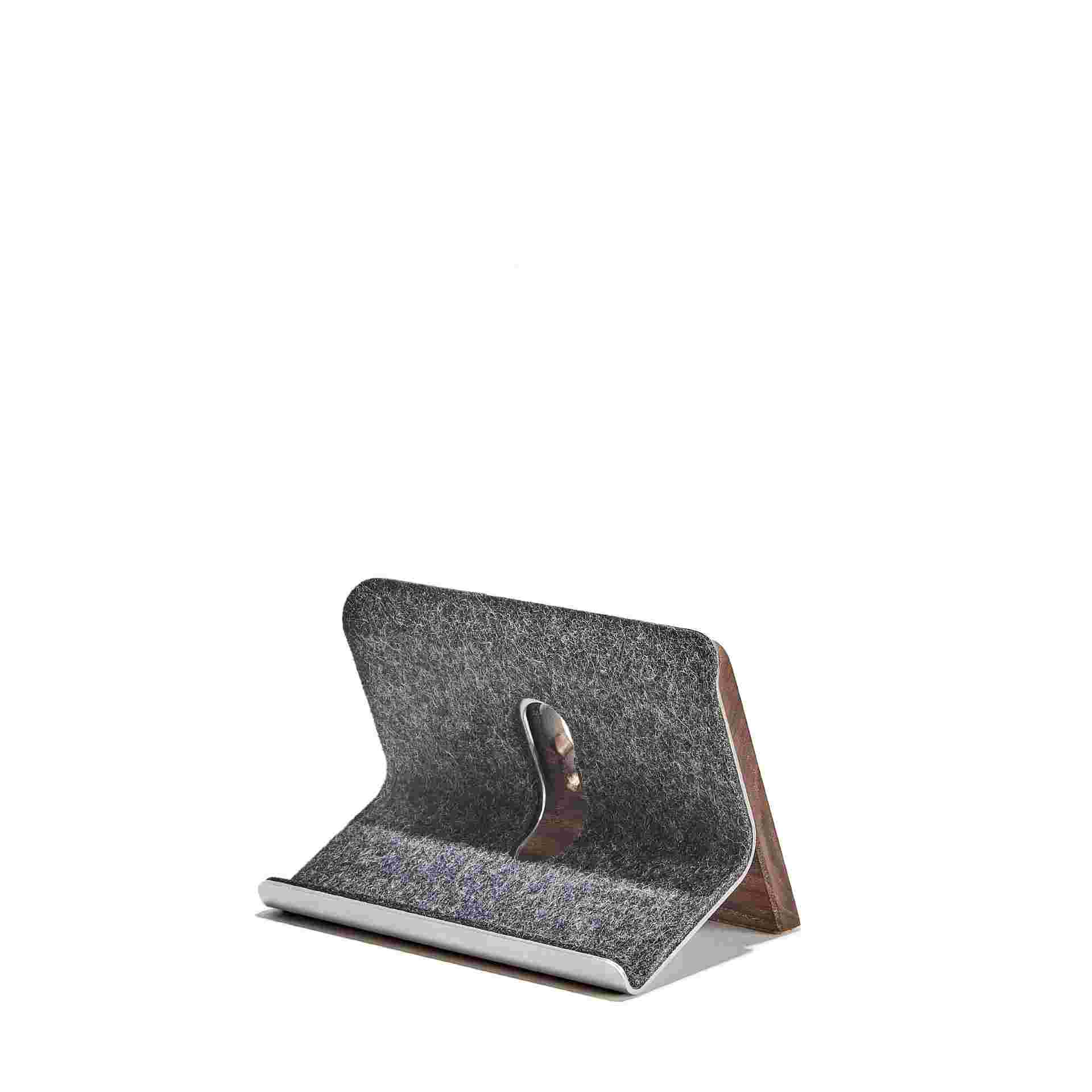 Walnut iPad Stand.
