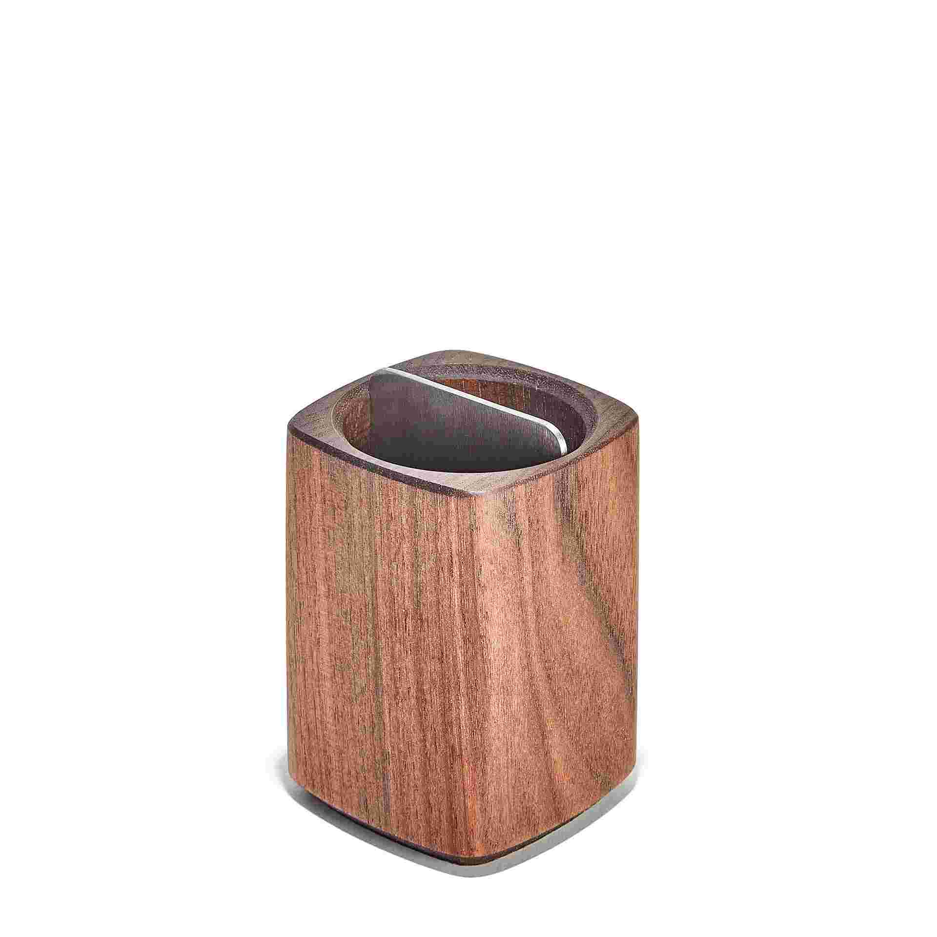 Empty solid Walnut Pen Cup.