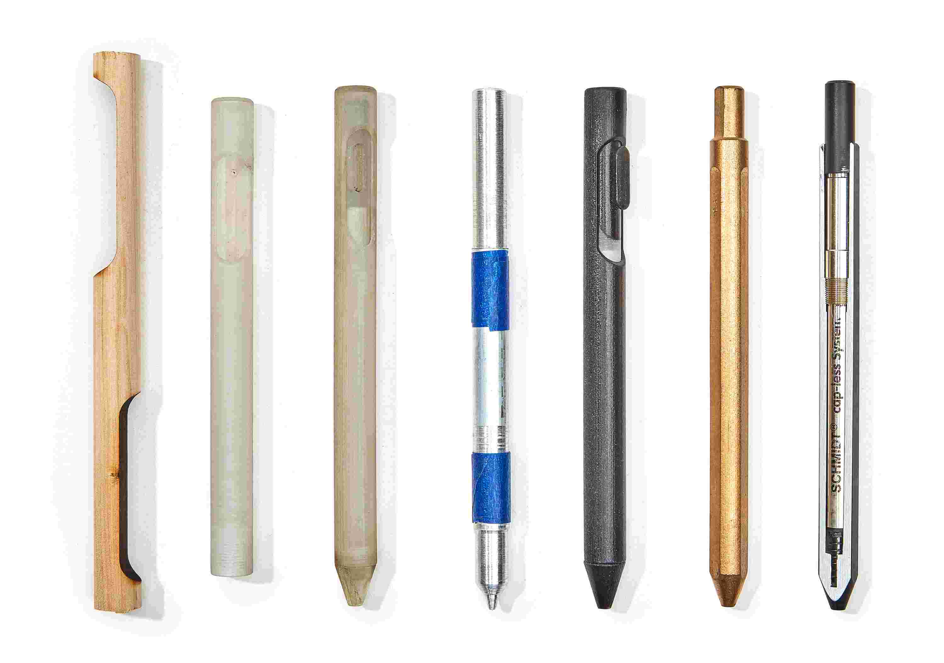 Early prototypes of the Grovemade Pen.