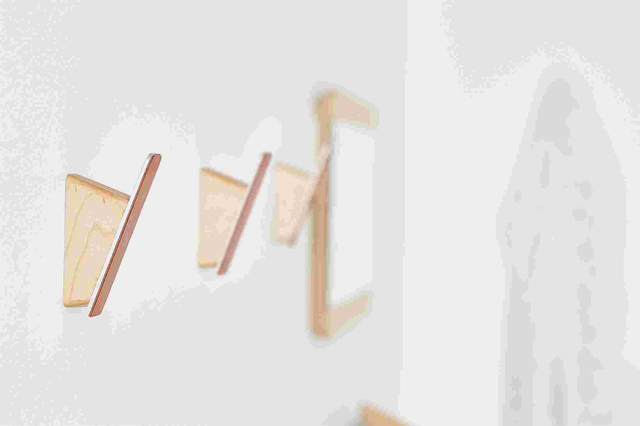Profile view of the Maple Wall Hook.