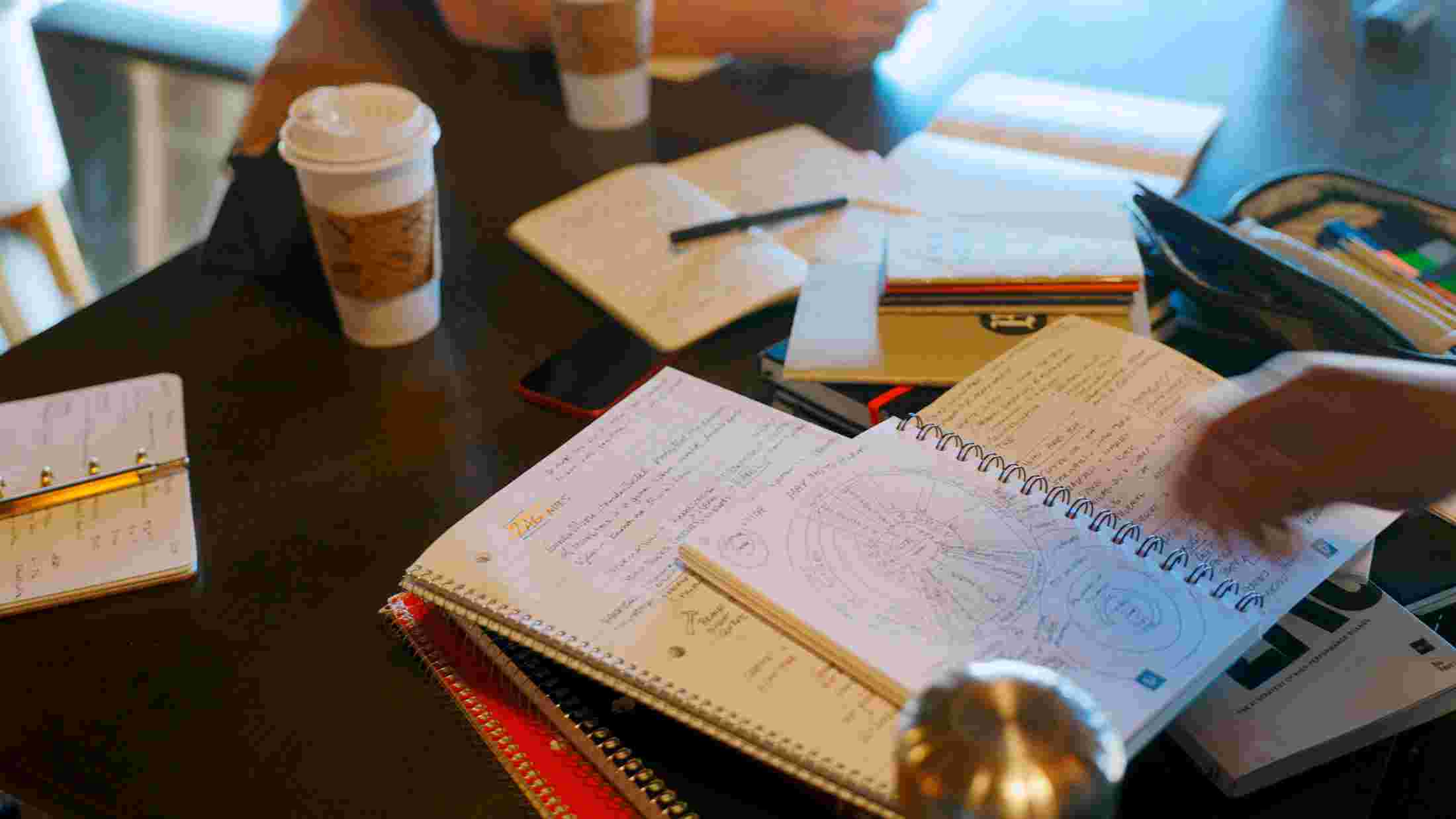 Notes and sketches from the design conversation.