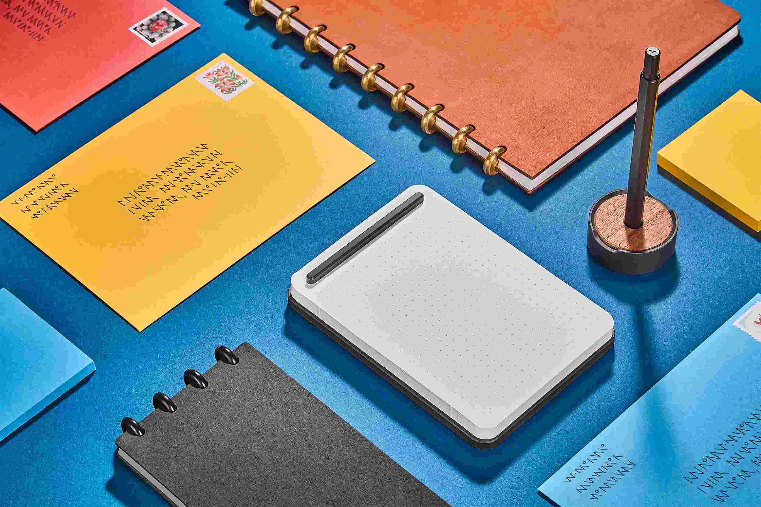 Refillable Metal Notepad - Dot Grid | Grovemade®