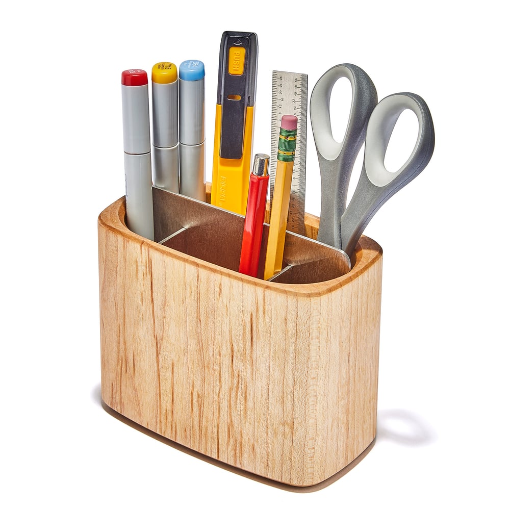 GROVEMADE Wood Pen Cup ペン立て Walnut 正規品 Wooden Pen & Pencil Holder Cup for Desk | Grovemade®