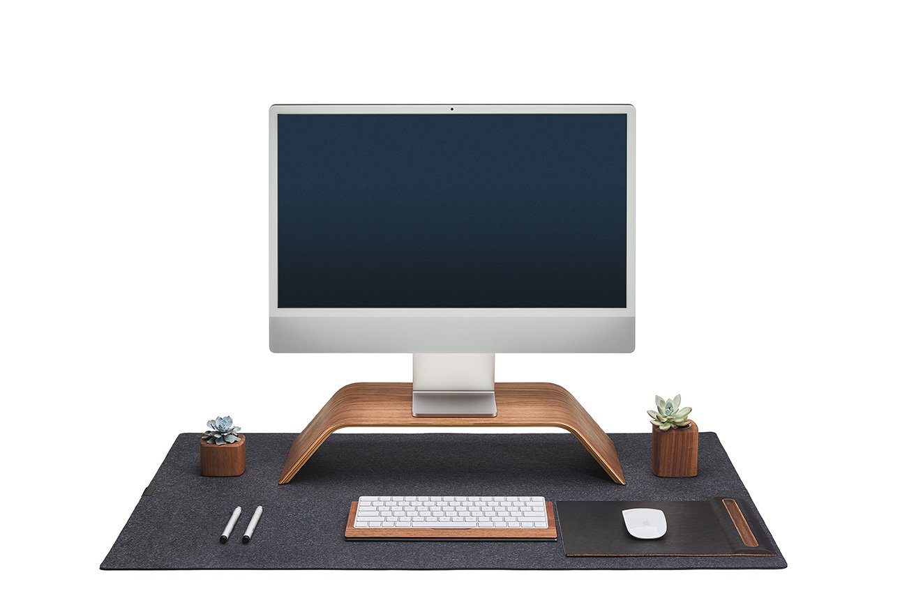 ♡極美品♡Grovemade Wood Monitor Stand Walnut Wooden Monitor Stand & iMac Riser for Desk | Grovemade®