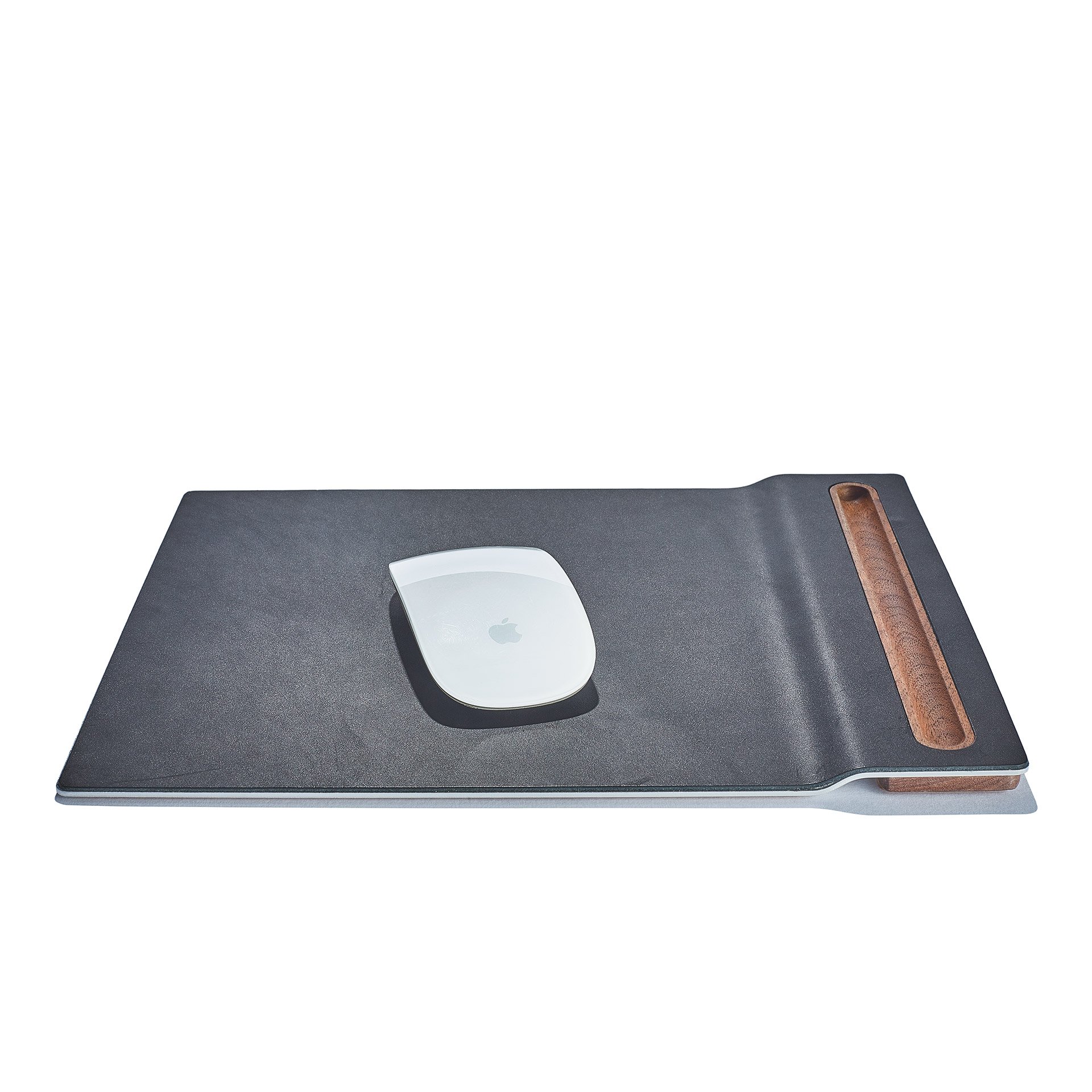 Leather & Wood Mousepad with Pen Tray | Grovemade®