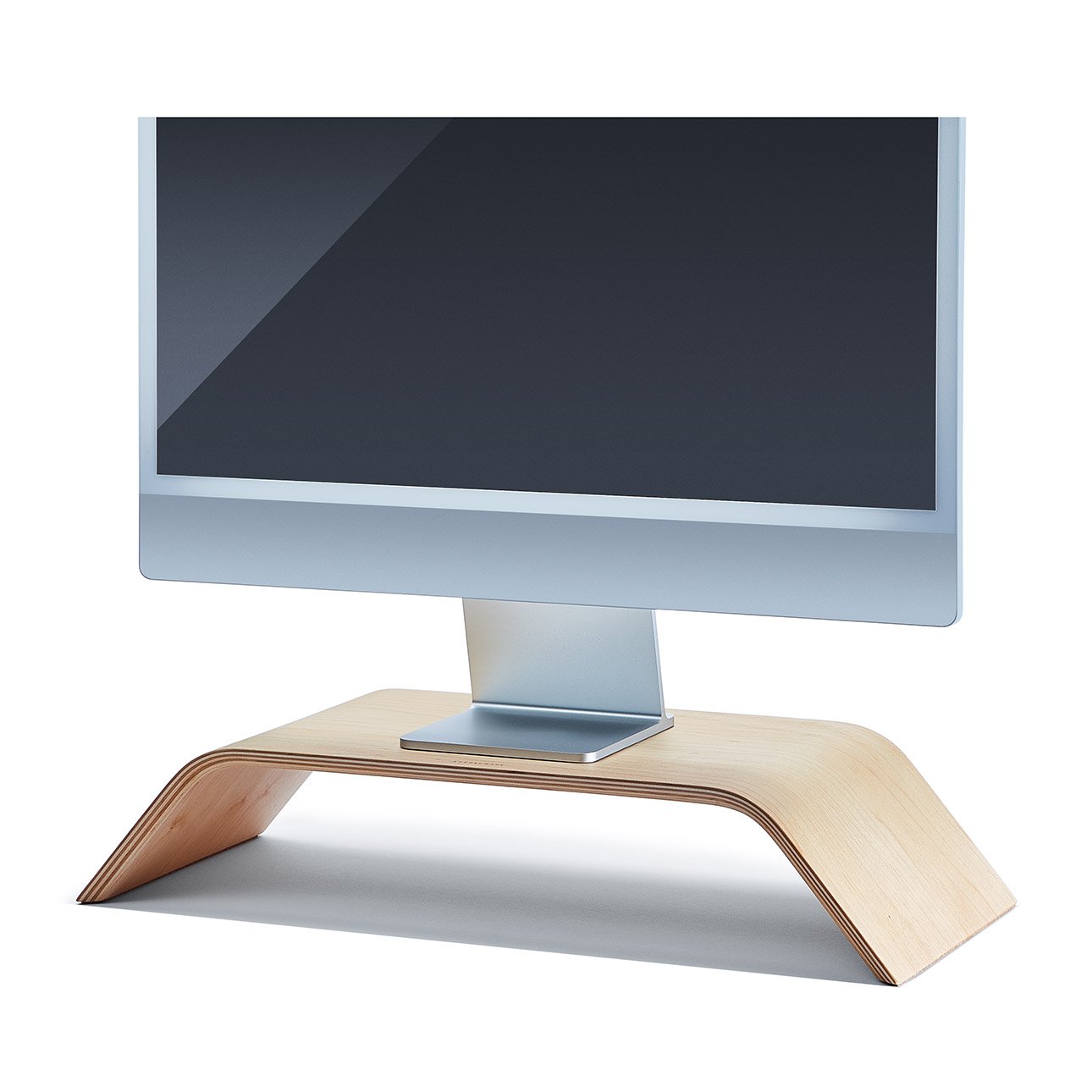 Wood & Wool Felt Tall Laptop Stand | Grovemade®