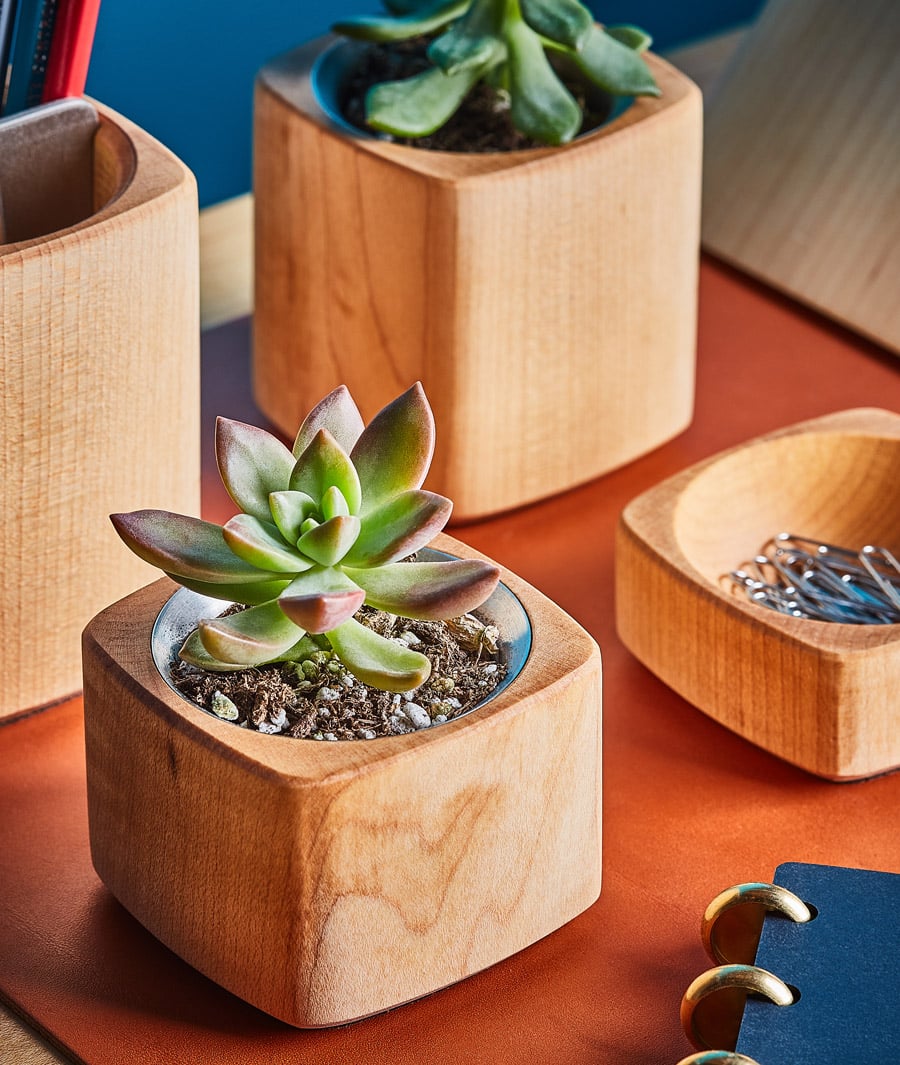 Wooden Office Desk Accessories & Decor Set | Grovemade®